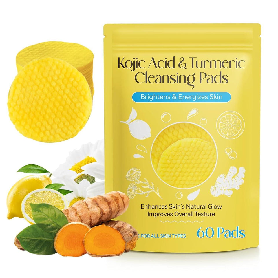Turmeric Kojic Acid Cleansing Pads⭐️⭐️⭐️⭐️⭐️4.8/5 (7,600+ REVIEWS)