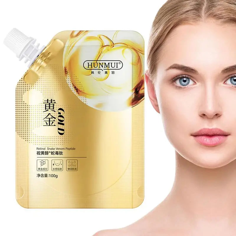 <p>Korean Retinol Snake Venom Gold Mask</p> <p style="font-size: 15px; line-height: 1.5;">   Free Cash on Delivery 3 - 5 Days <br>   1k+ Sold last month <br> ⭐️⭐️⭐️⭐️⭐️4.8/5 (12,600+ REVIEWS)</p