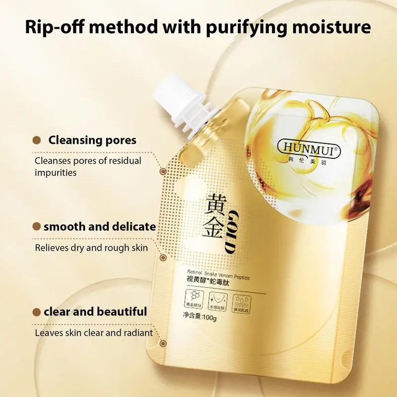 <p>Korean Retinol Snake Venom Gold Mask</p> <p style="font-size: 15px; line-height: 1.5;">   Free Cash on Delivery 3 - 5 Days <br>   1k+ Sold last month <br> ⭐️⭐️⭐️⭐️⭐️4.8/5 (12,600+ REVIEWS)</p