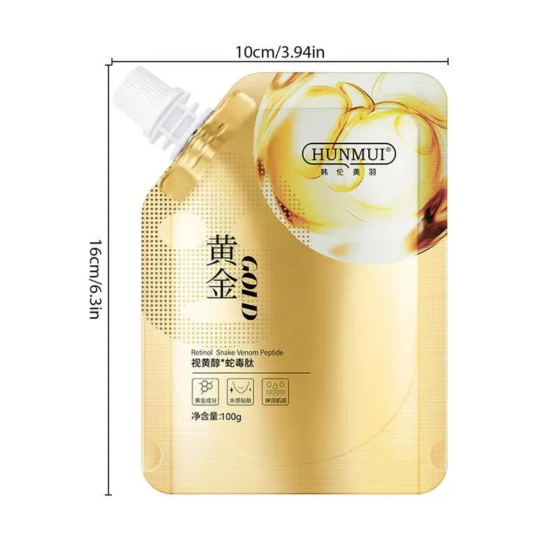 <p>Korean Retinol Snake Venom Gold Mask</p> <p style="font-size: 15px; line-height: 1.5;">   Free Cash on Delivery 3 - 5 Days <br>   1k+ Sold last month <br> ⭐️⭐️⭐️⭐️⭐️4.8/5 (12,600+ REVIEWS)</p