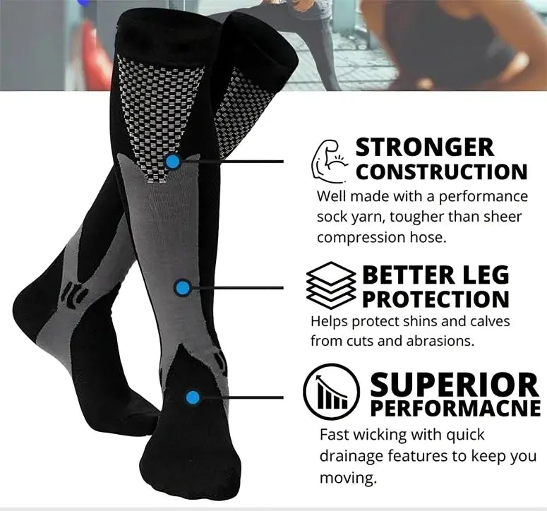 Neuropathy Compression Socks for Foot Pain,Swelling Relief.⭐️⭐️⭐️⭐️⭐️4.8/5 (7,600+ REVIEWS)